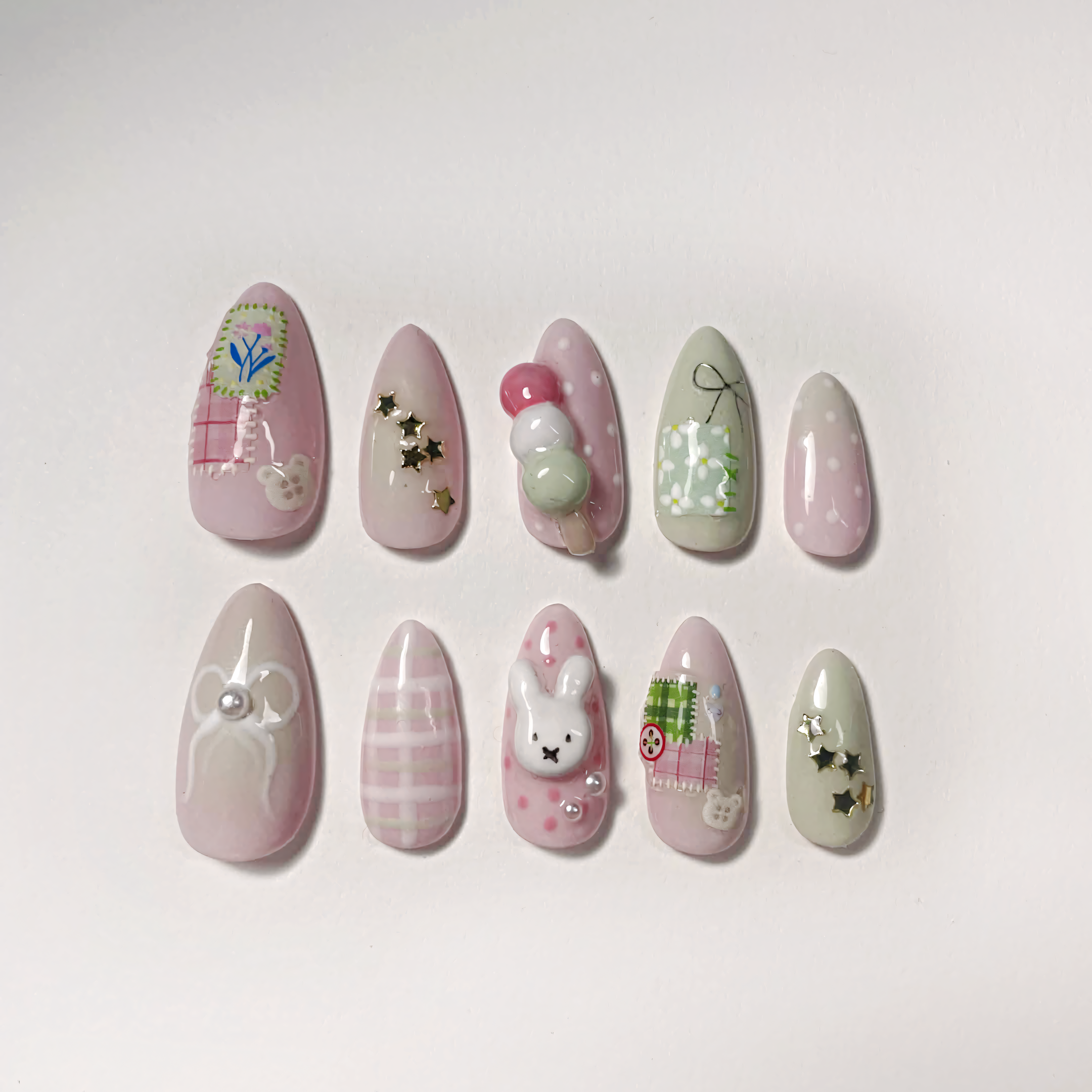 Press-on Nails Miffy Pastel