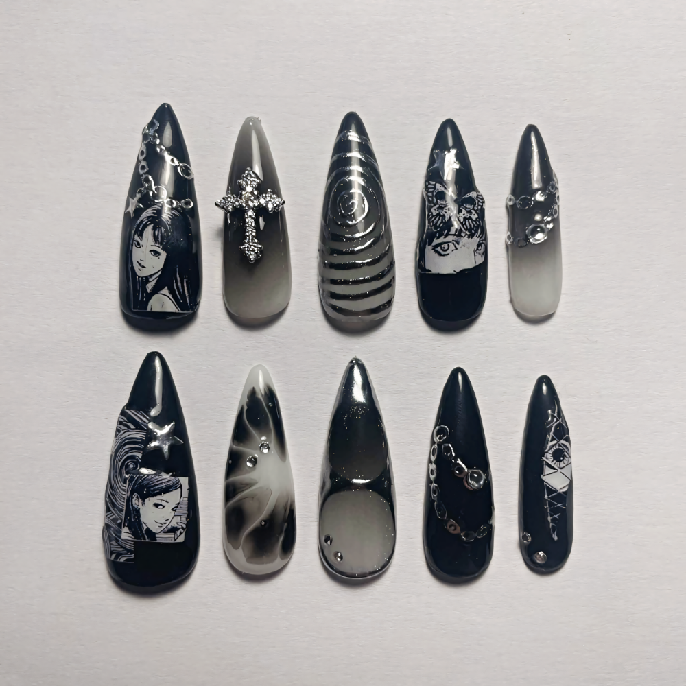 Press-on Nails Junji Ito